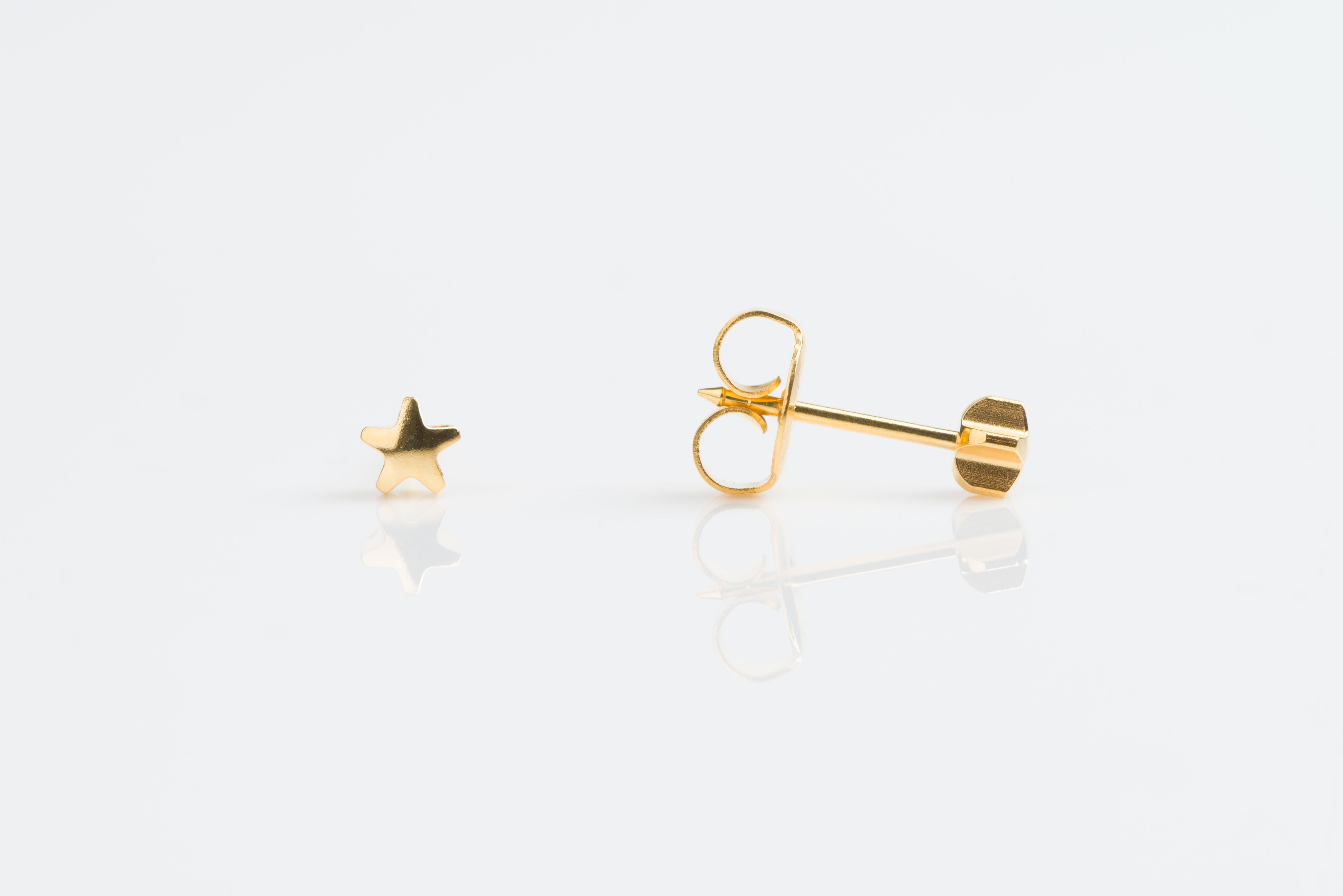 System 75™ 4mm Gold-Plated Star Piercing Studs
