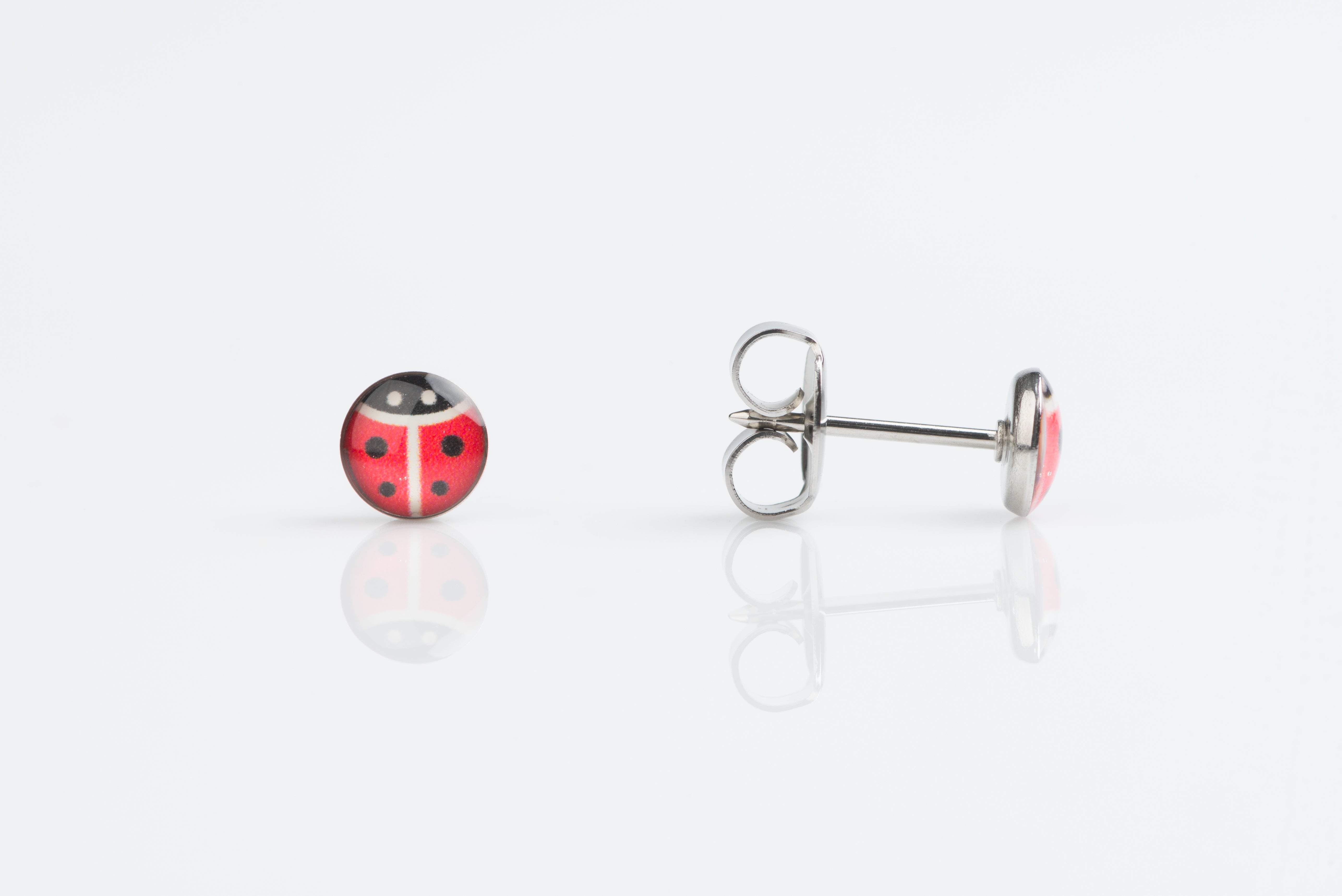 System 75™ 5mm Stainless Steel Lady Bug Piercing Studs