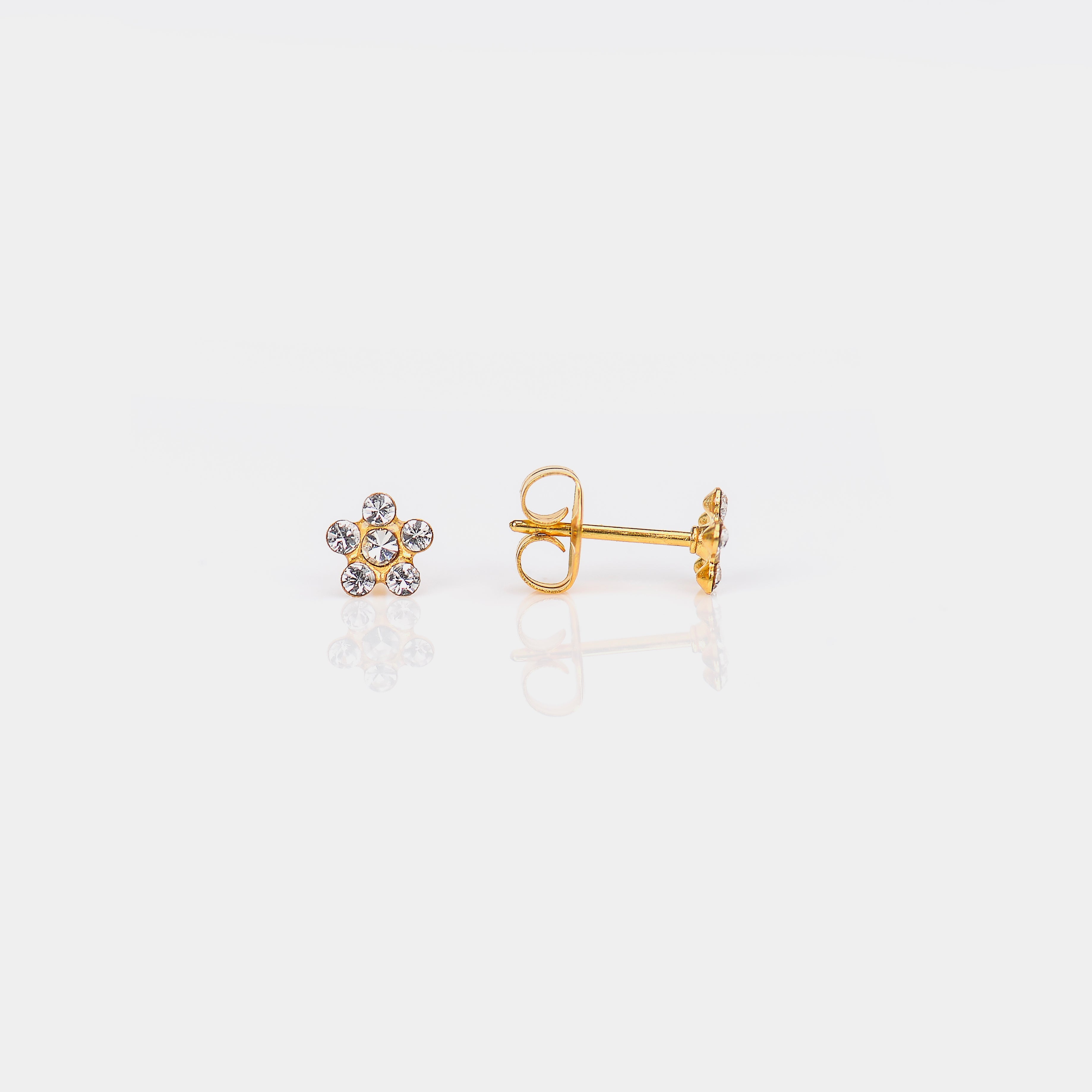 Sensitive Sterilized Gold-Plated 5mm April Crystal Daisies