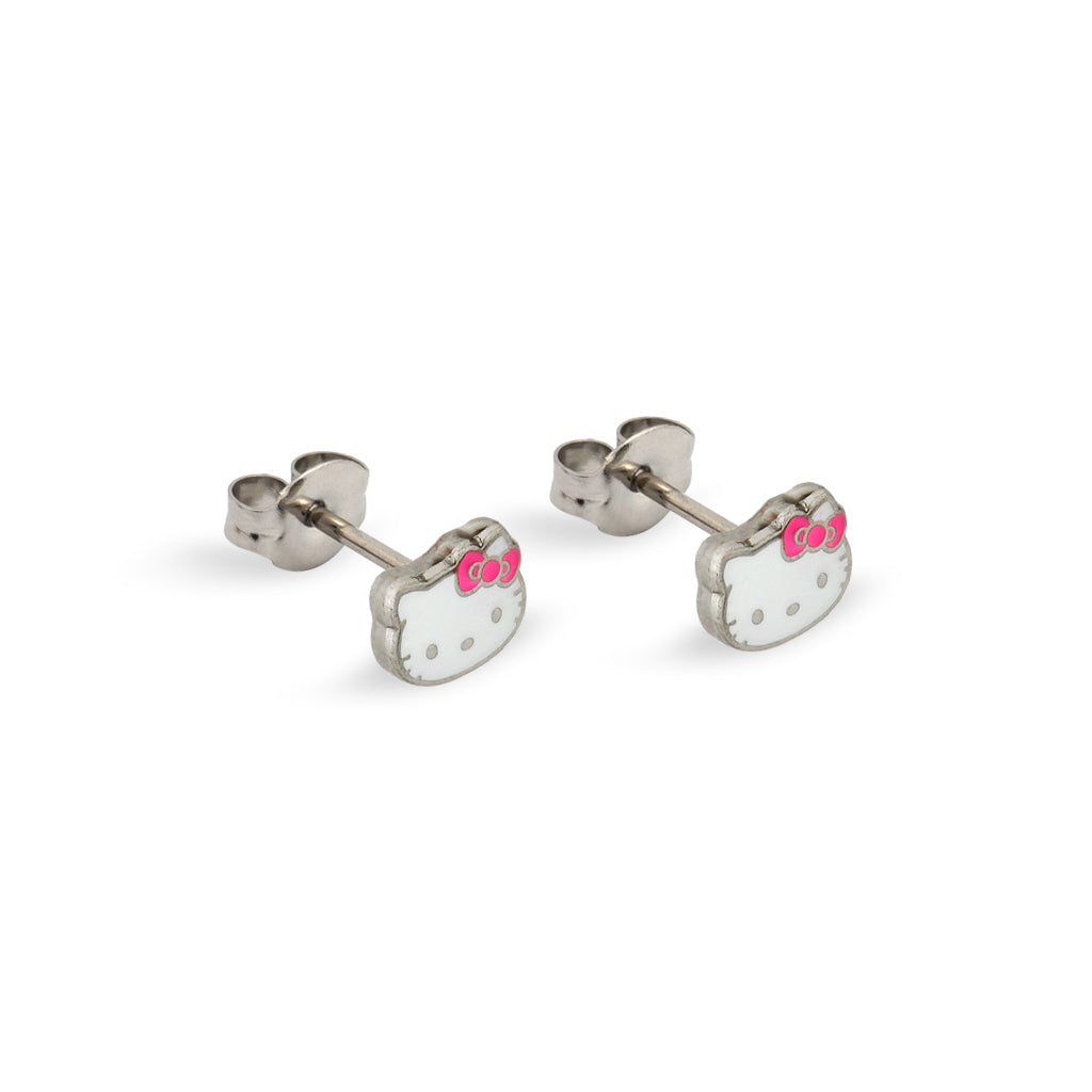 Sensitive Puff Pad Stainless Steel Fashion Studs – Hello Kitty
