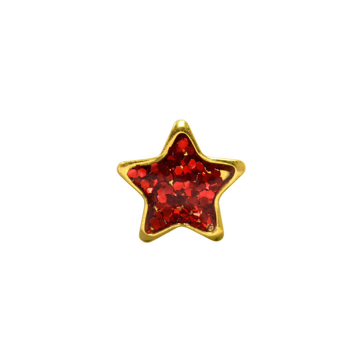 Sensitive Puff Pad Red Glitter Stars