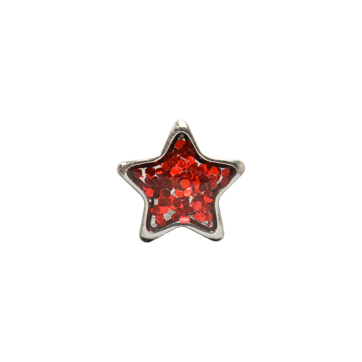 Sensitive Puff Pad Red Glitter Stars
