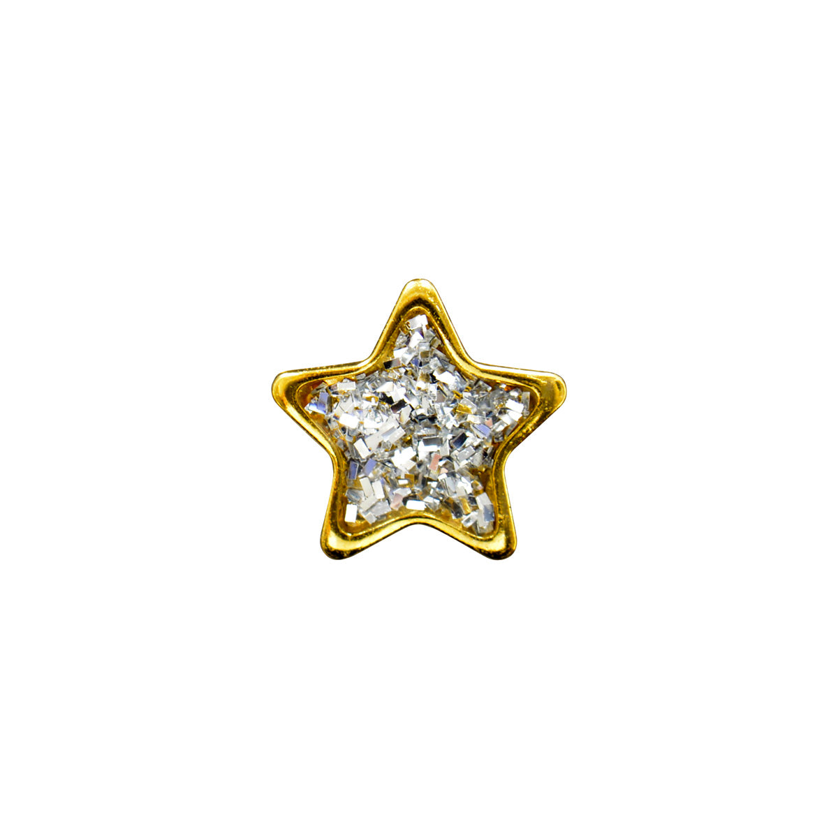 Sensitive Puff Pad Clear Glitter Stars