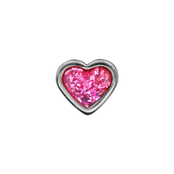Sensitive Puff Pad Pink Glitter Hearts