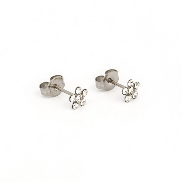 Sensitive Puff Pad Stainless Steel April Crystal Daisies