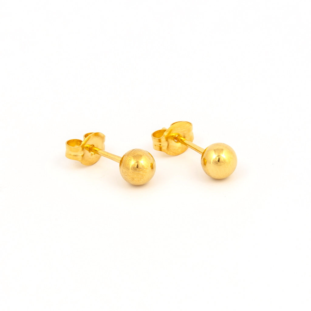 Sensitive Puff Pad Gold-Plated 5mm Balls