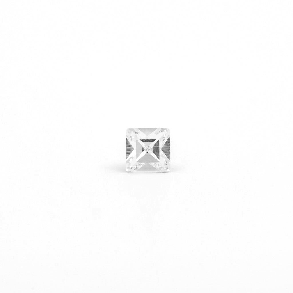 Sensitive Puff Pad Stainless Steel 6×6mm Austrian Crystals