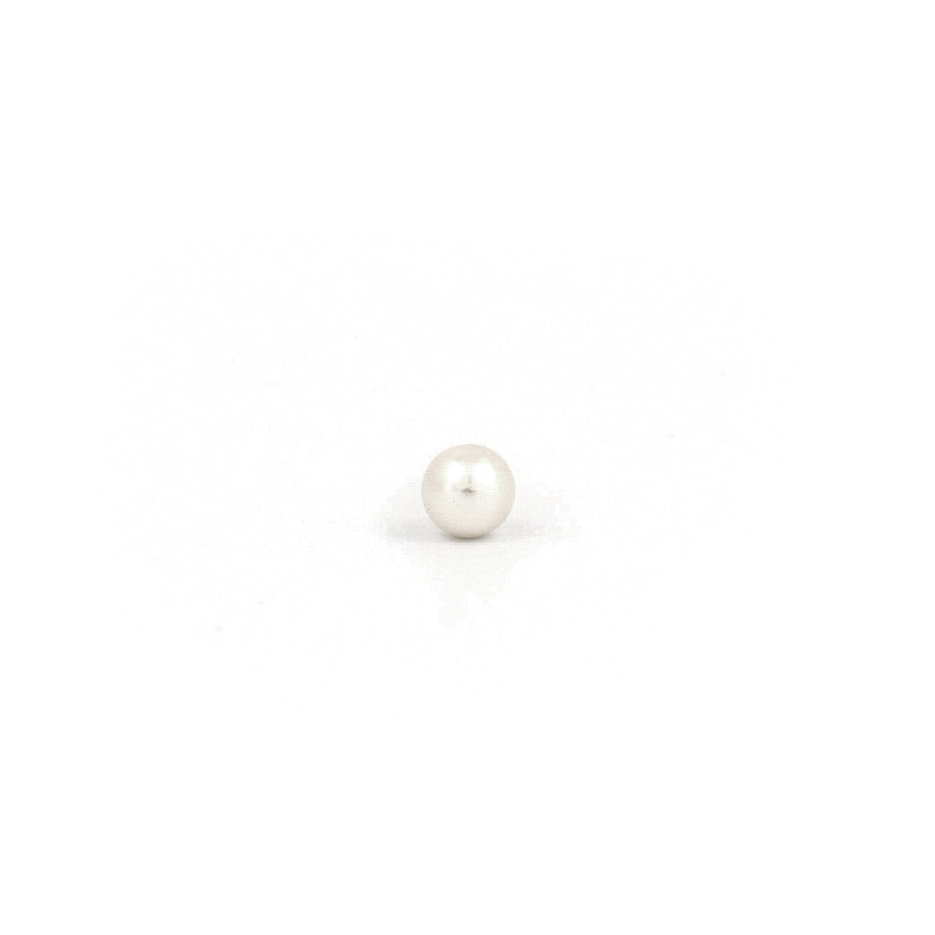 Sensitive Puff Pad Gold-Plated 4mm White Pearls