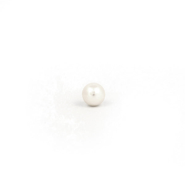 Sensitive Puff Pad Gold-Plated 5mm White Pearls