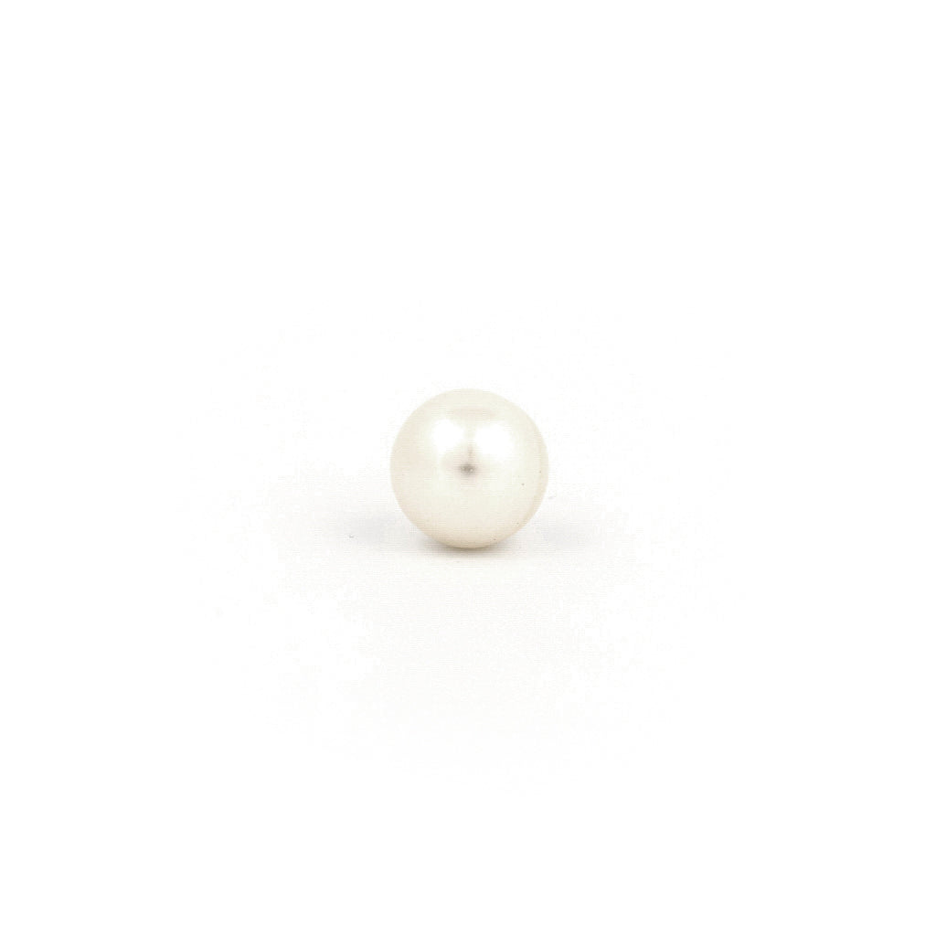 Sensitive Puff Pad Gold-Plated 7mm White Pearls