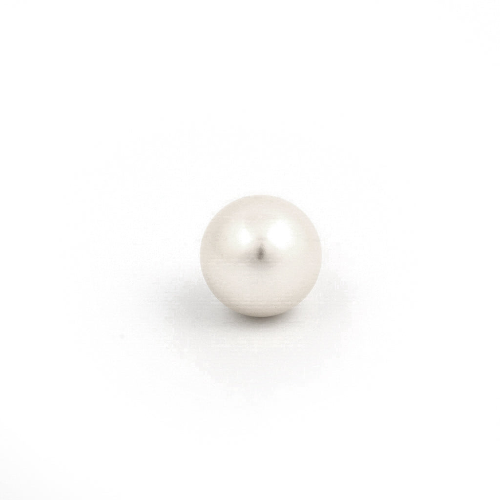 Sensitive Puff Pad Gold-Plated 10mm White Pearls