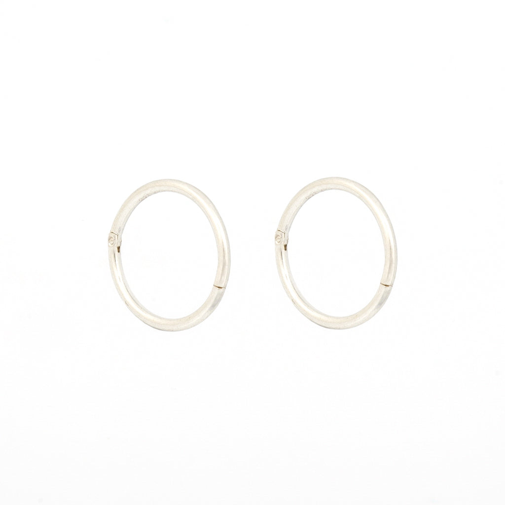 Sensitive Puff Pad Stainless Steel 18-Gauge 3/8″ Smooth Hinged Hoops