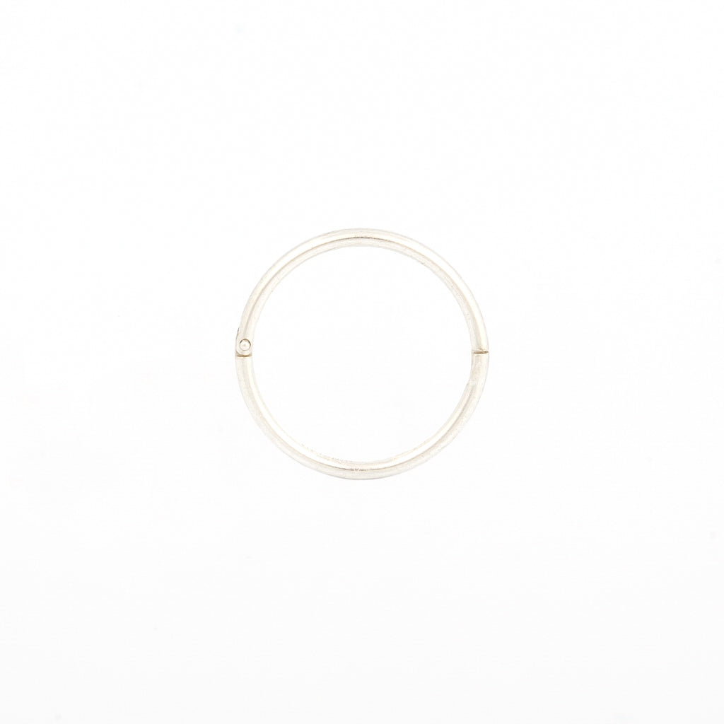 Sensitive Puff Pad Stainless Steel 18-Gauge 1/2″ Smooth Hinged Hoops