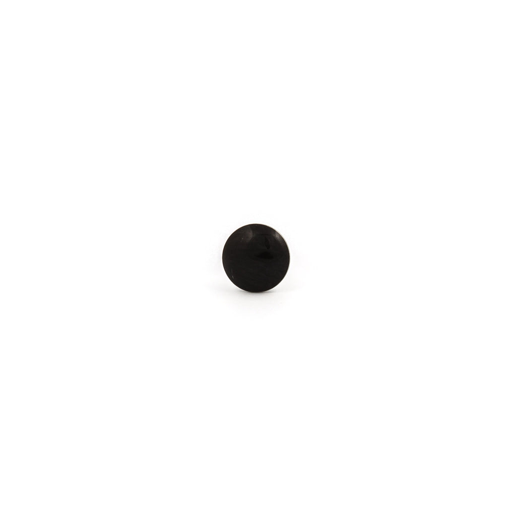 Sensitive Puff Pad Stainless Steel Black Buttons