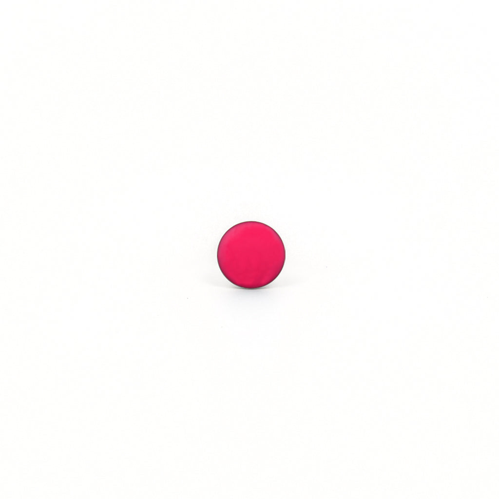 Sensitive Puff Pad Stainless Steel Neon Hot Pink Buttons