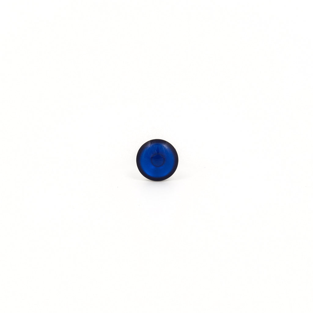 Sensitive Puff Pad Stainless Steel Neon Blue Buttons