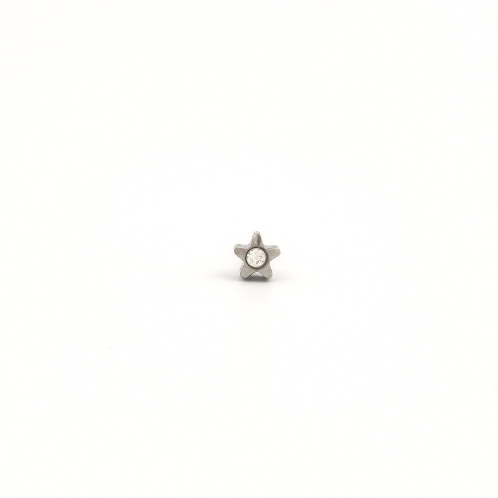 Tiny Tips™ Stainless Steel 4mm April Crystal Starlites