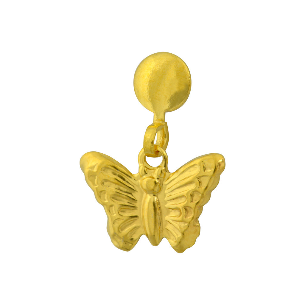 Tiny Tips™ Gold-Plated Drop Butterflys