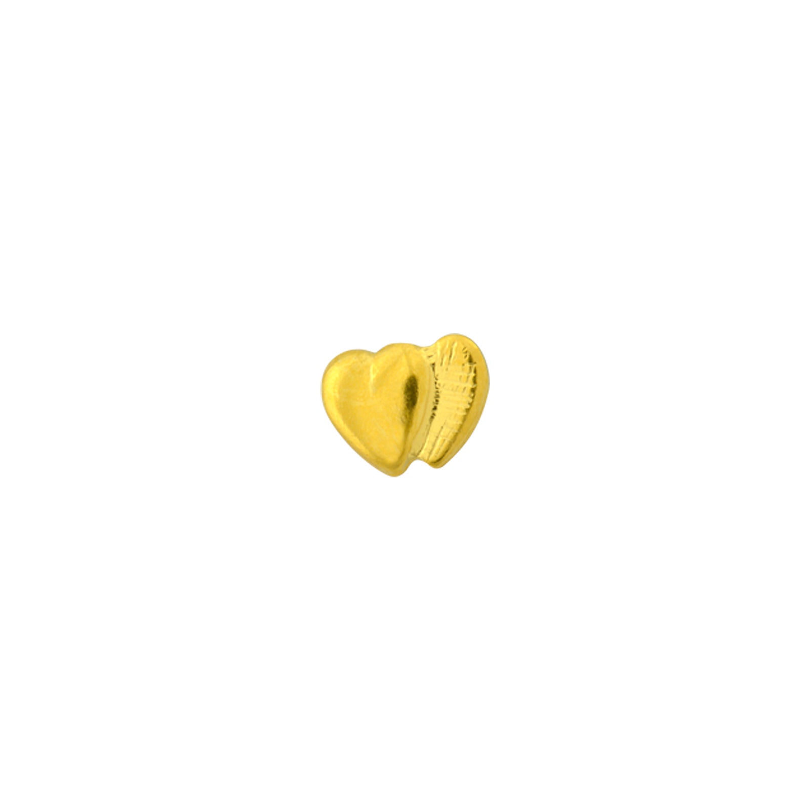 Tiny Tips™ Gold-Plated Double Hearts